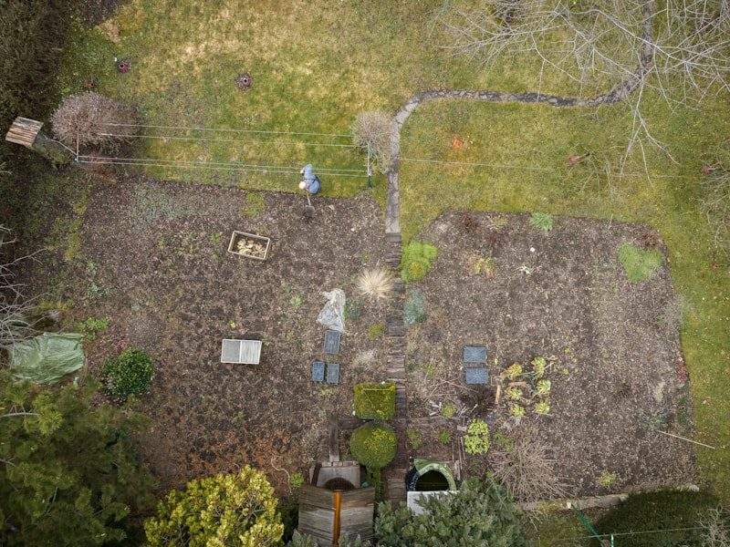 Yard debris before removal in Irvine, CA